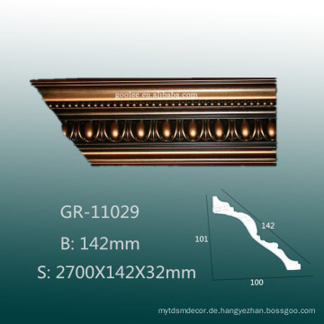 Umweltmaterial Polyurethan Flexible Carving Crown Molding für Decke